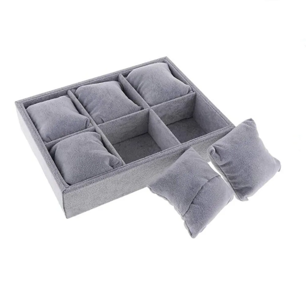 SZanbana 6 ячеек серый Женский органайзер для браслета демонстрационная подставка