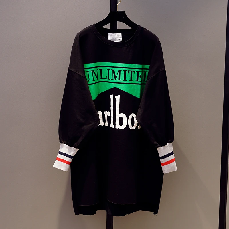 Harajuku женские футболки с шипами уличные свободные Tumblr Топы длинным рукавом 2019