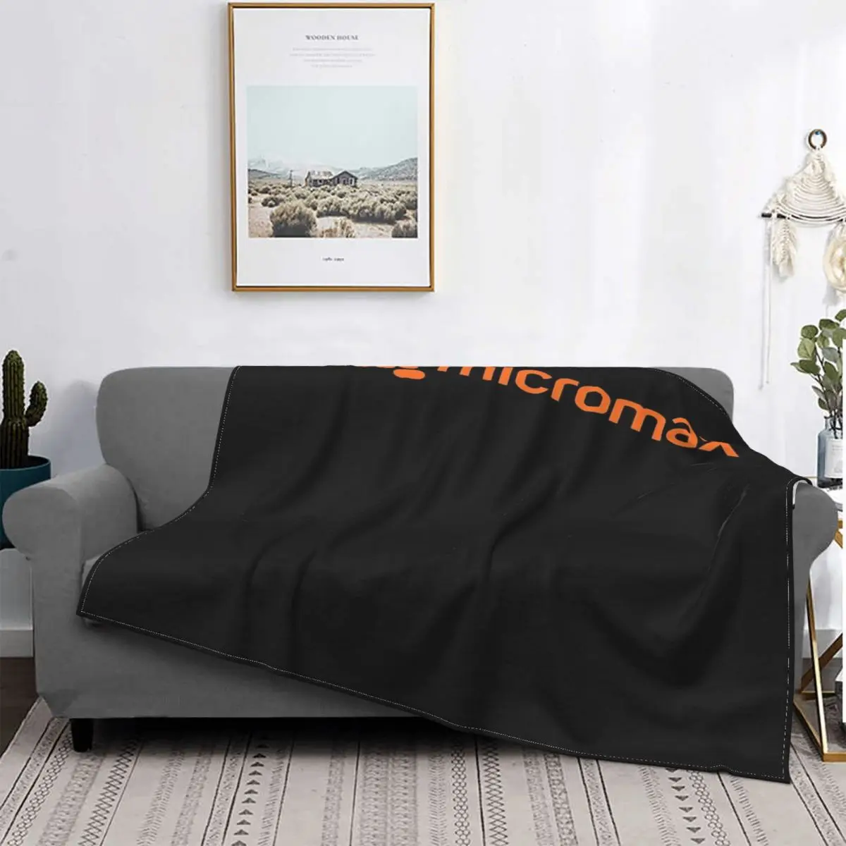 

Micromax-Manta de diseño auténtico, cobertor de cama a cuadros, manta de verano, de lino y algodón
