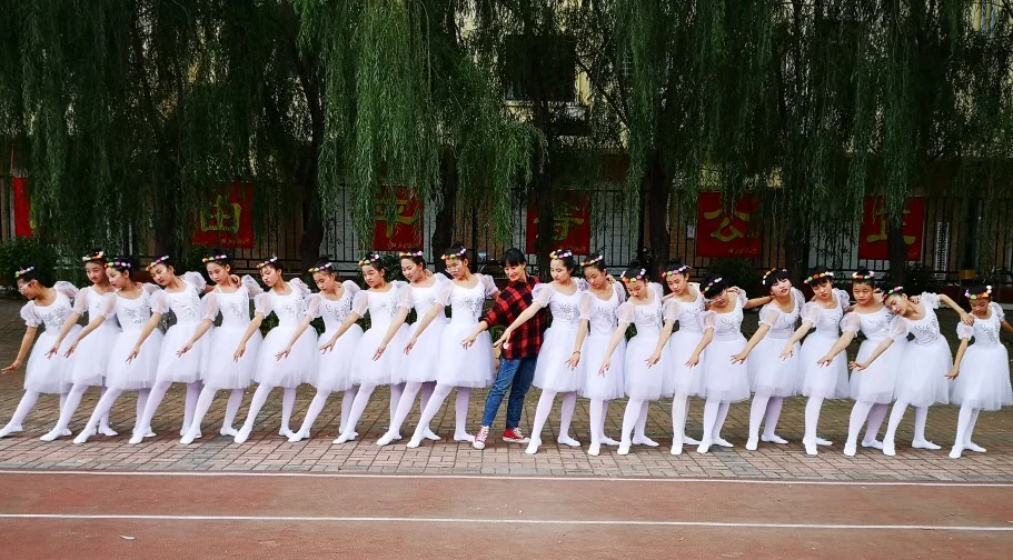 2019 балетное платье для девочек Детская танцевальная одежда с юбкой пачкой