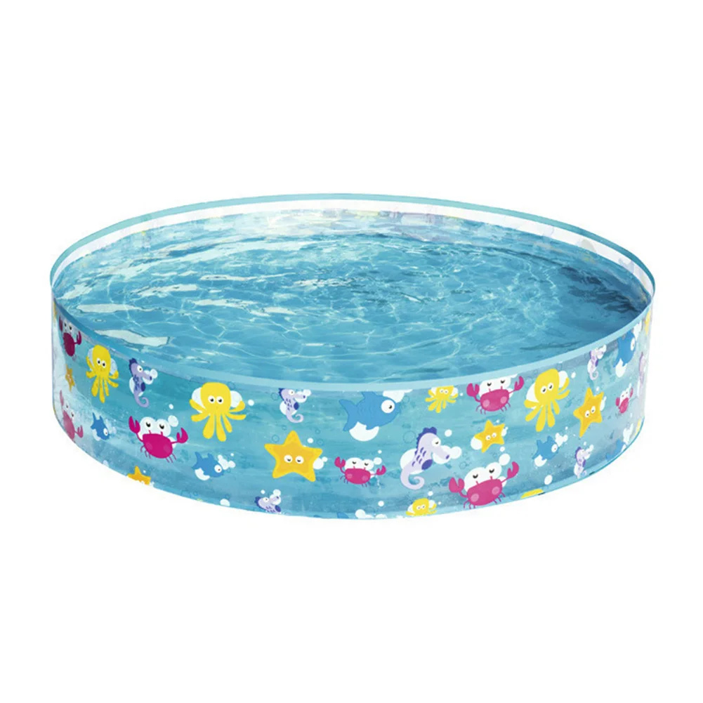

Hard PVC Water Playing Fish Toy Yard For Kids Round Swimming Pool Family Garden Animal Printed Indoor Outdoor Beach Home Use