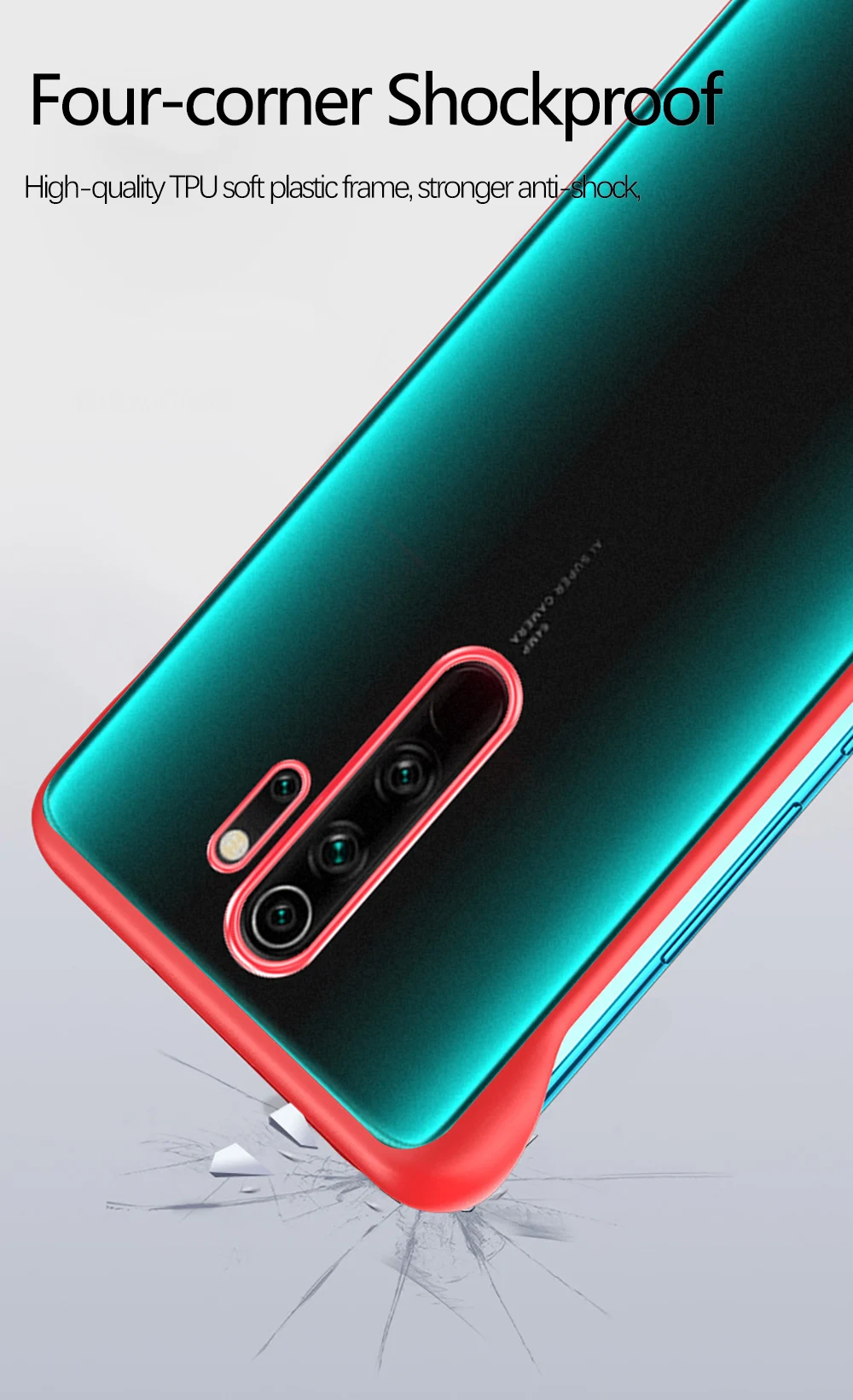 Для Red mi Note 8 Pro Чехол Безрамное Кольцо Прозрачный ударопрочный чехол для Xiaomi mi 8 9 T SE A2 Lite Red mi Note 7 K20 Pro 7A чехол