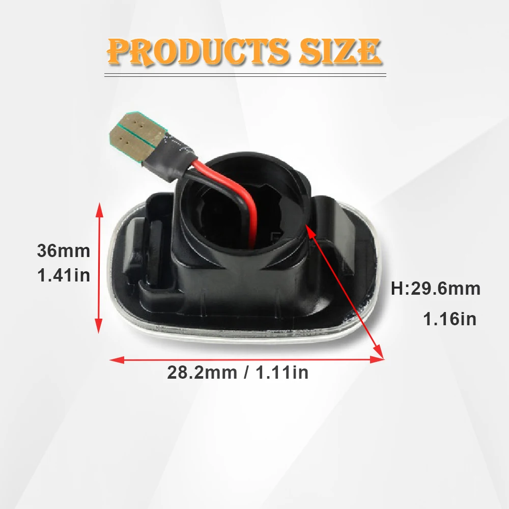 

Repeater LED Side Marker Lamp For Toyota Picnic XM10 Paseo Liteace Ipsum M2 Hilux Surf N21 Harrier ACU3 Fielder Corolla RAV4