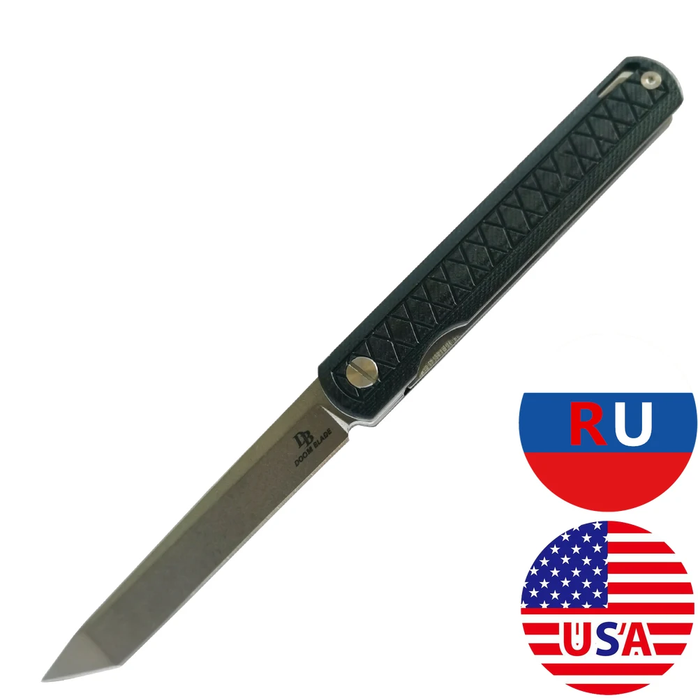 Нож для выживания дикой природы Ручка G10 высокой твердости складной нож 60 61HRC