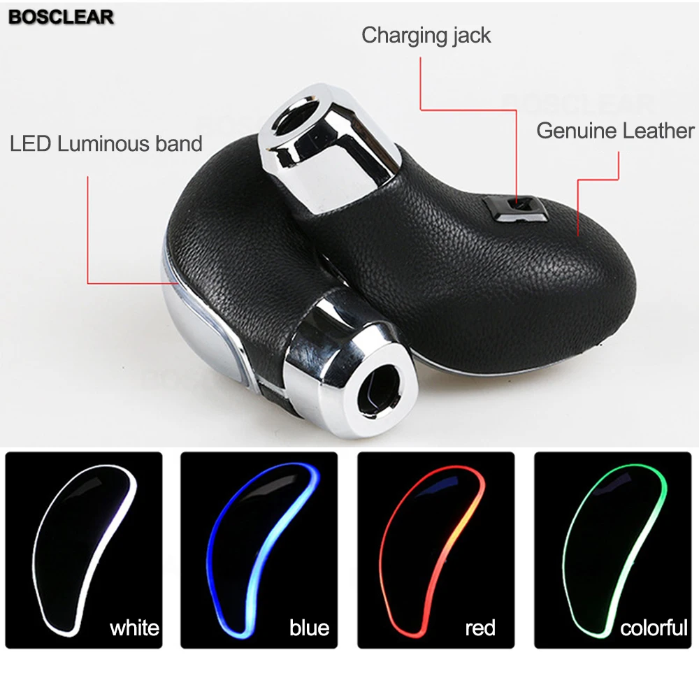 Универсальная крутая светодиодная ручка переключения передач рукоятки рычага с