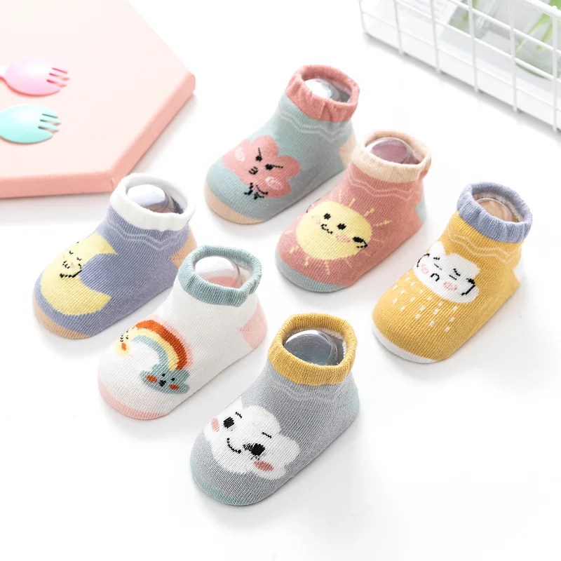

Soft Cotton Baby Girls Socks Newborn Cartoon Baby Socks Infant Baby Boy Socks Anti Slip Floor Shoes Spring Summer Autumn Winter