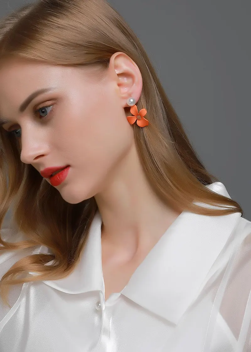 

AE-CANFLY 2020 Simple Cute Exquisite Cherry Earrings Flower and Bird Animal Plant Earrings Jewelry Fashion Jewelry Accessories