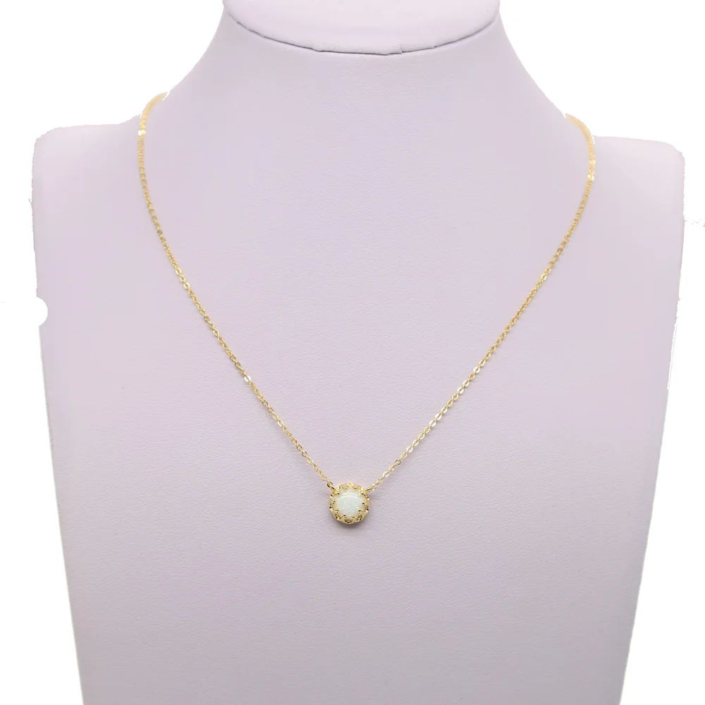 Ожерелье чокер из серебра 925 пробы с опалом|thin chain necklace|chain necklacefashion necklace |