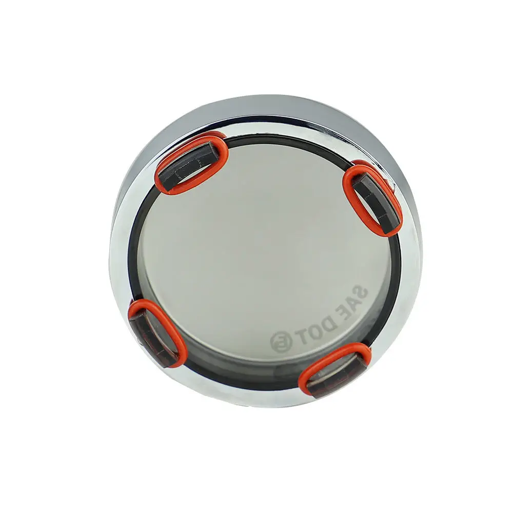 

2Pcs Turn Signal Bezels Smoke Lens Cover Trim Rings Fit Touring Road King Motorcycle Accessories