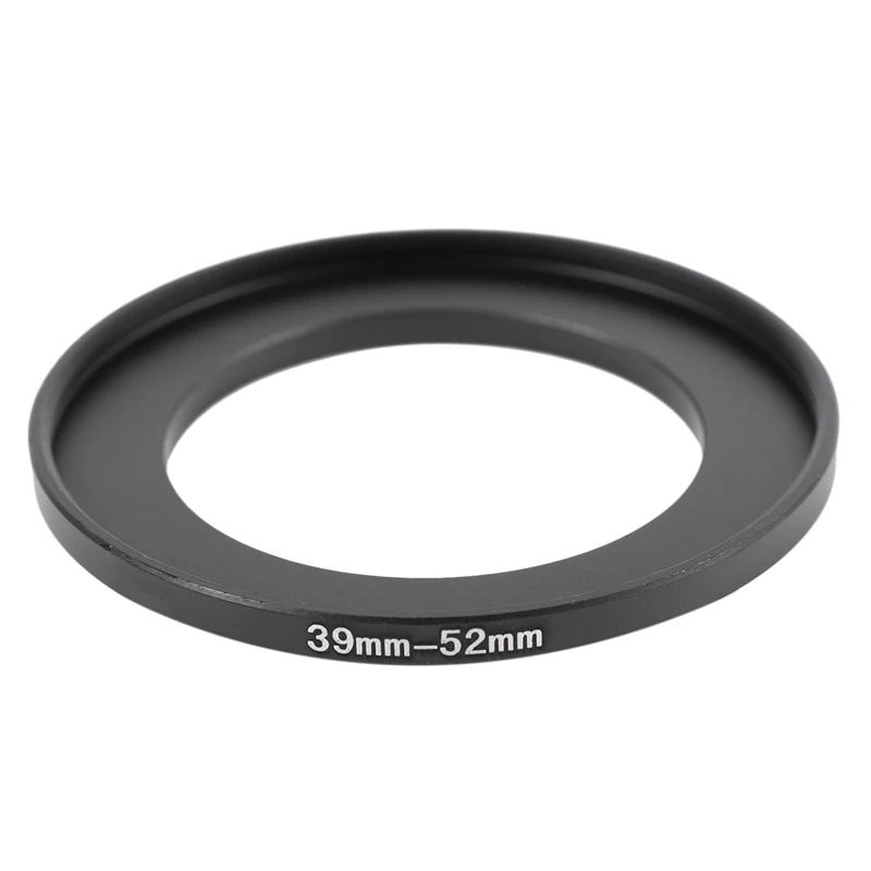 

2 Pcs Camera Lens Step Up Filter Black Metal Adapter Ring, 72mm-77mm & 39mm-52mm