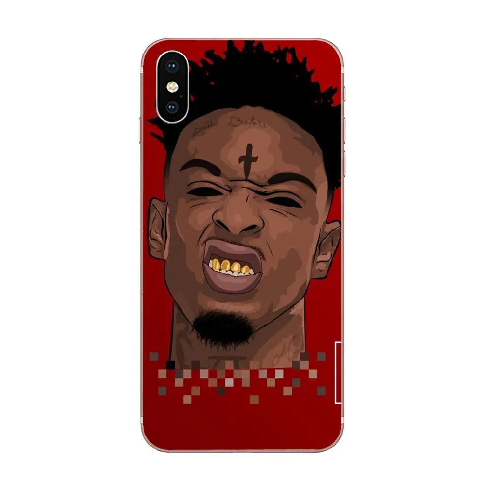 В стиле хип-хоп 21 Savage для Galaxy Grand A3 A5 A7 A8 A9 A9S On5 On7 Plus Pro Star 2015 2016 2017 2018