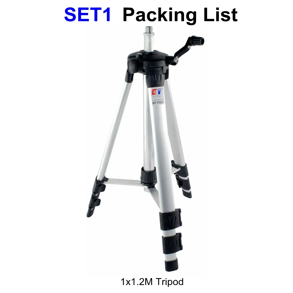 Laser Tripod Kaitian штатив для лазерного уровня штатив лазерный уровень 12 линий 5 линий 118 см высота алюминиевый складной портативный 5/8 переходник с Вращение на 360 градусов кронштейном лазерные уровни строительный инструмент - Цвет: Laser Tripod