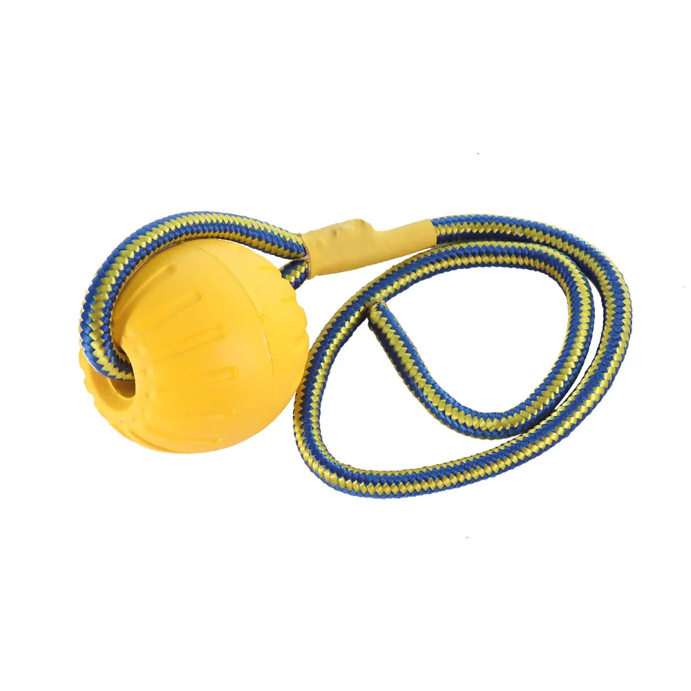 

Portable EVA Sphere Hollow Ball Bite-Resistant Dog Training Toys Ball With Carrier Rope Bite Resistant Magic Ball Pet Supplies