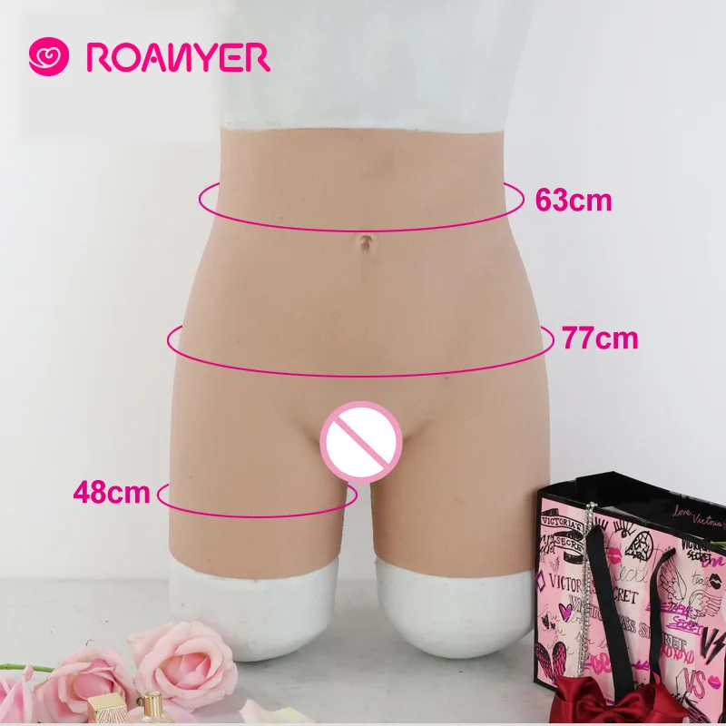 Силиконовые штаны Roanyer с прорезиненной имитацией вагины искусственный