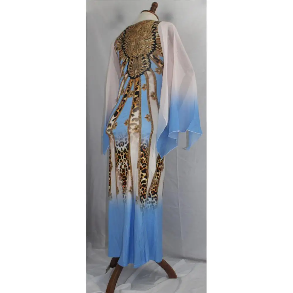 african Long Dress with Chiffon Sleeve Big ELastic Dashiki For Lady XFX02# | Тематическая одежда и униформа