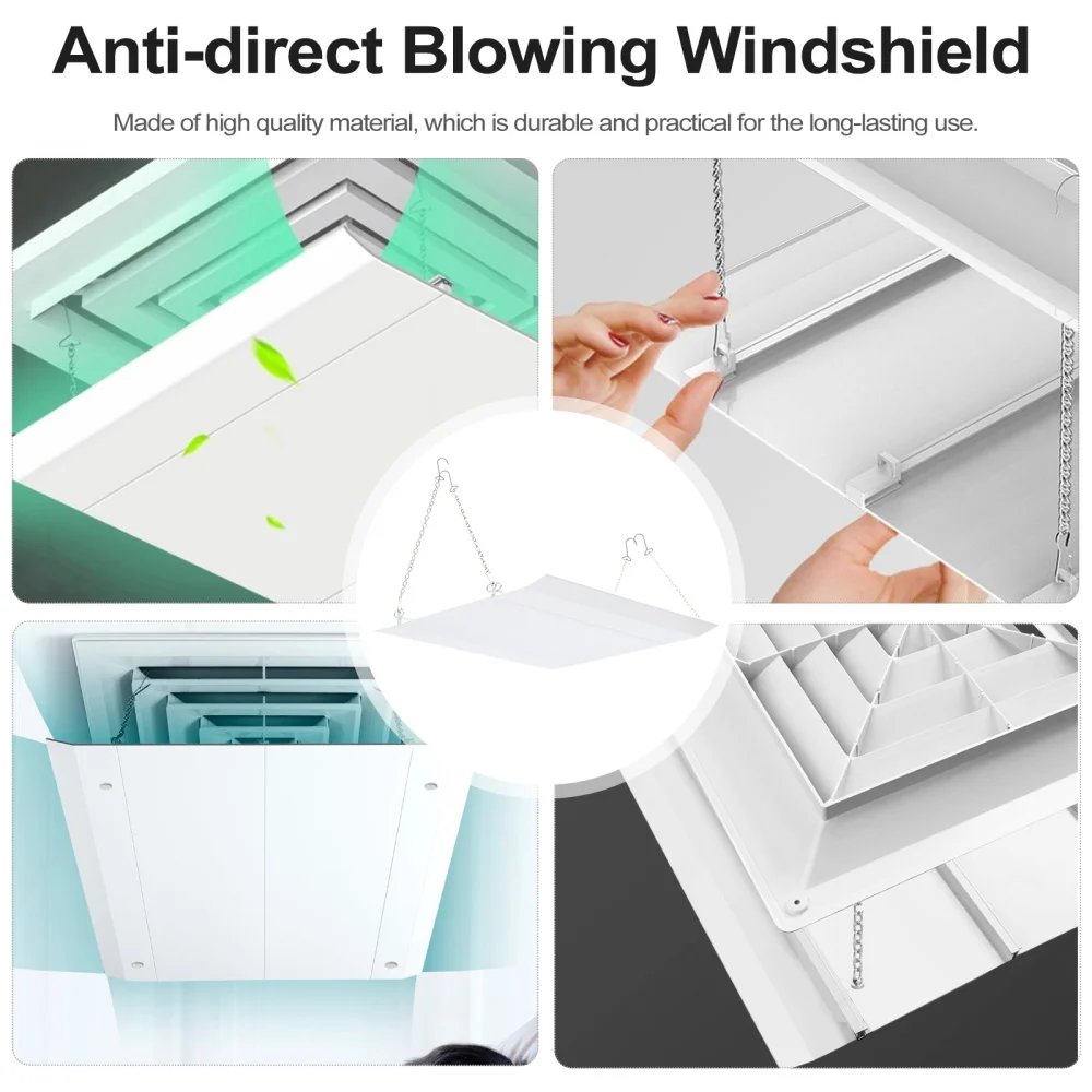 

1Pc Punch-free Pasting Air Conditioner Deflector Air-conditioning Baffle