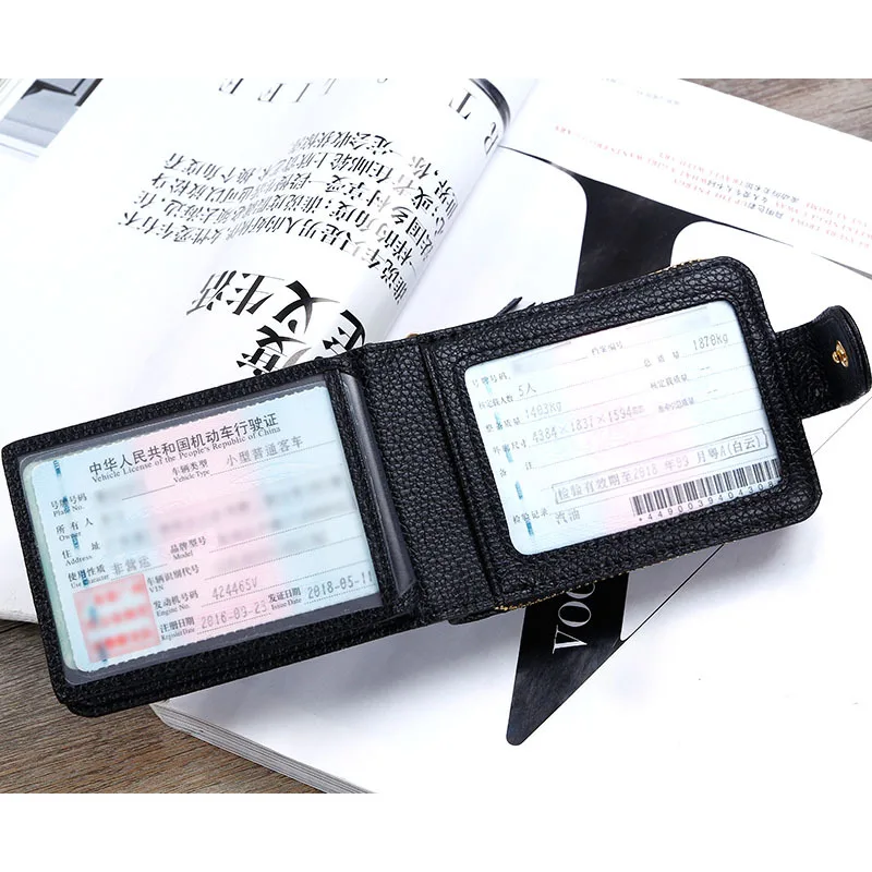 2019 женская сумка для карт водительские права кожаный чехол на молнии organ Zero