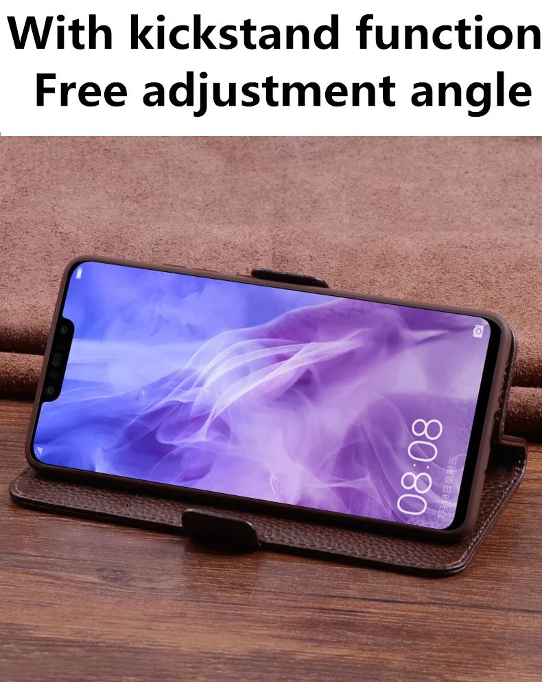 Бумажник из натуральной кожи раскладной чехол с держателем карты для Asus Zenfone 6 2019