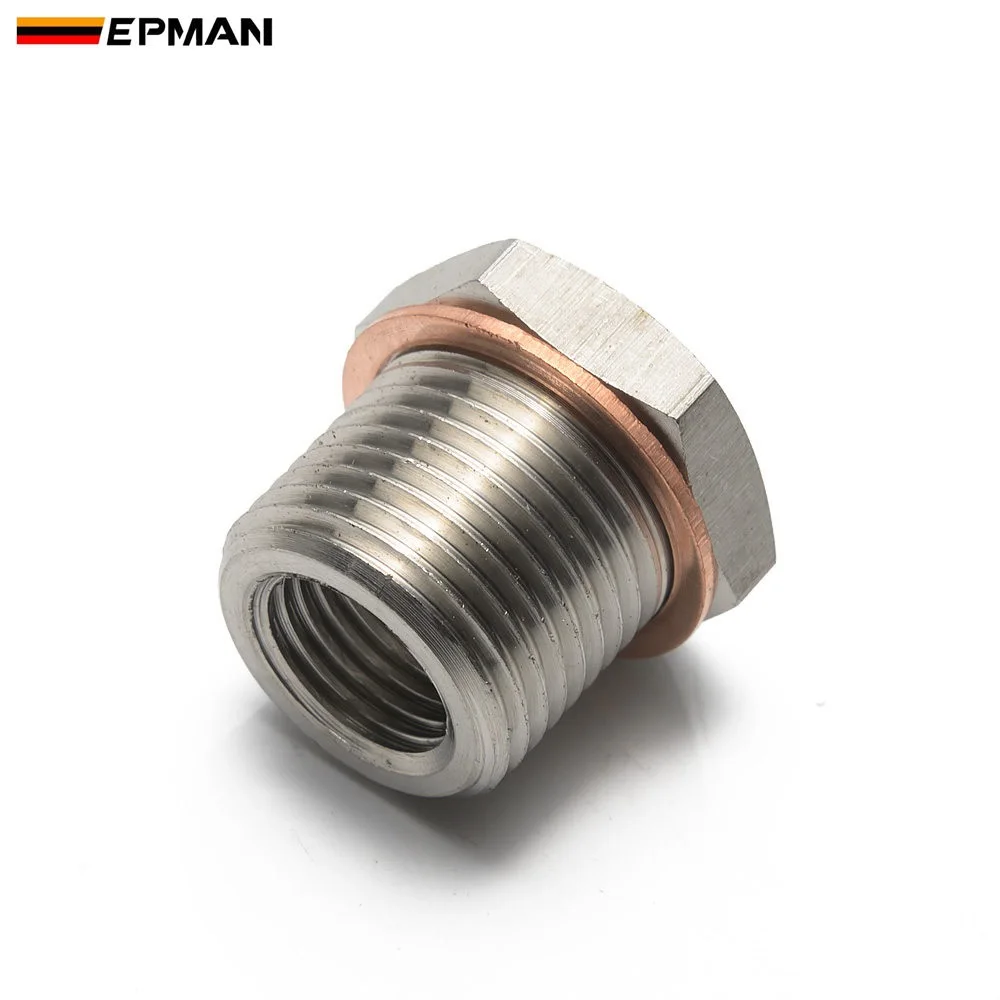 EPMAN гоночный выхлопной O2 Датчик кислорода прокладка редуктор адаптер M18 x 1 5 мм до