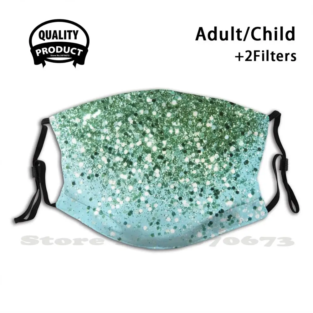 

Зеленые Синие летние Блестки #1 (искусственные блестки-фотографии) # блестящие # Декор # художественная Пылезащитная маска для лица моющаяся многоразовая маска с фильтром