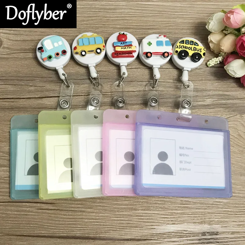 Выдвижной Значок медсестры мультяшный доктор фото удостоверение личности