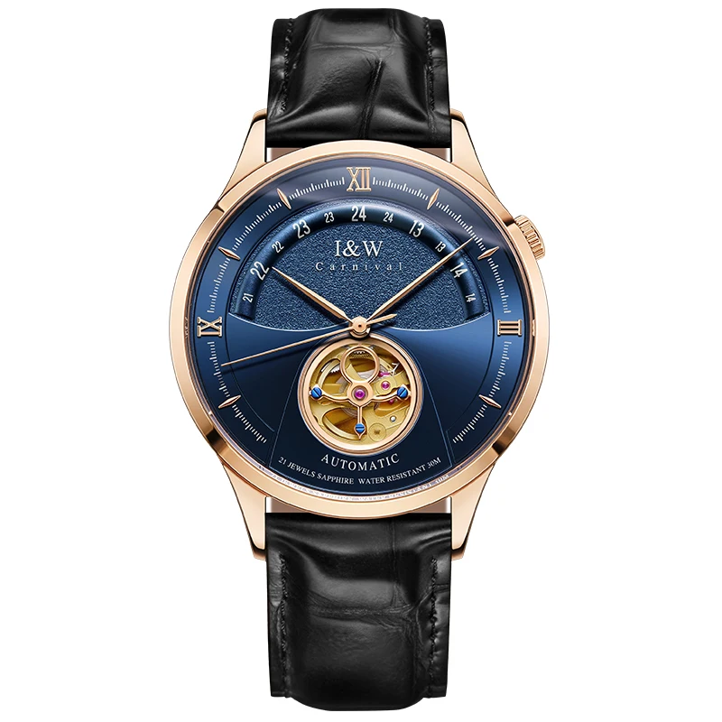 Часы наручные мужские с турбийоном модные автоматические механические