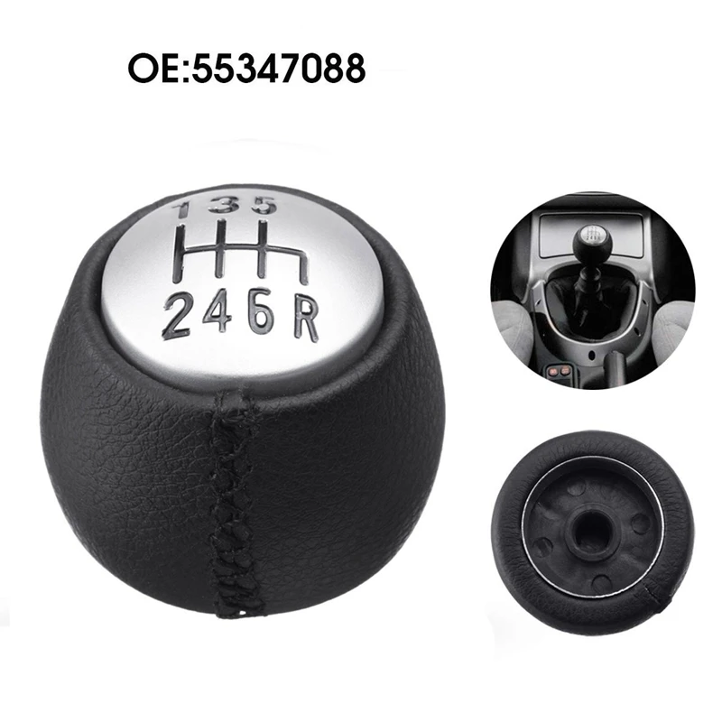 6 Speed Manual Gear Shift Knob Handball for Alfa Romeo GT 147 166 PU Leather | Автомобили и мотоциклы