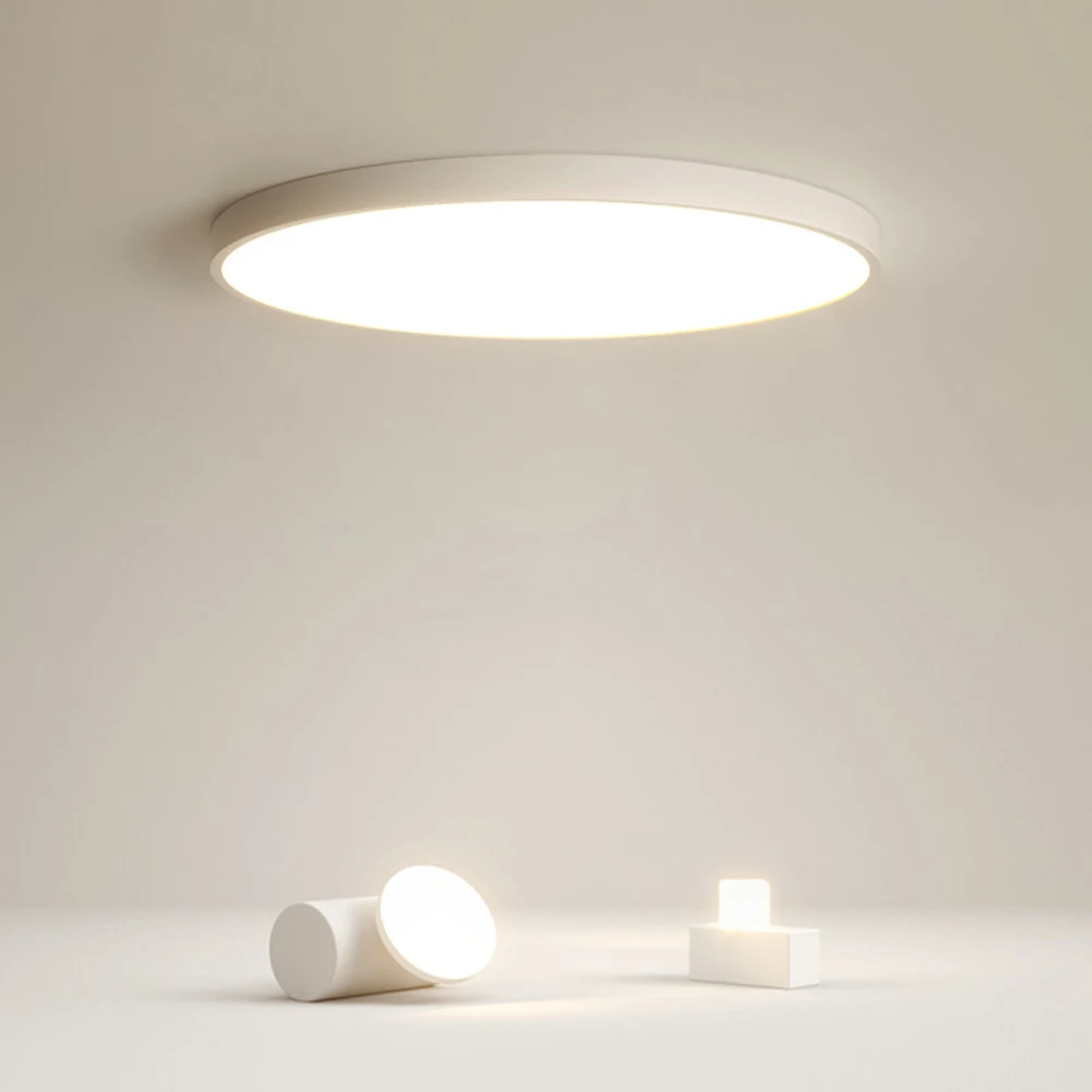 

Creative Ultra-Thin 5cm Macaron Colour LED Ceiling Light Modern Round Remote Control Lamp Bedroom Foyer Hotel Surface Mount Lamp