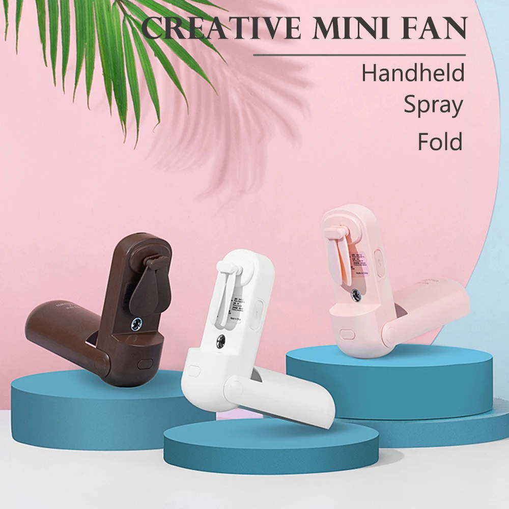 Многофункциональный карманный мини вентилятор портативный двухскоростной с
