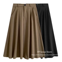 new fashion casual sexy woman skirts womens pleated skirt female ol office lady mid length broken flower white black skirt crop