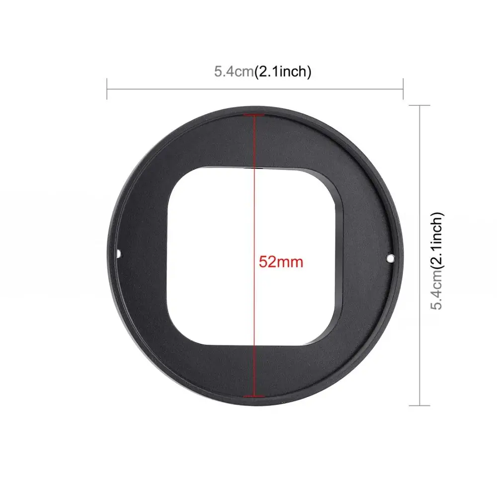 PULUZ 52 мм УФ-фильтр для объектива адаптер кольцо GoPro Hero11 черный/HERO10 черный/HERO9