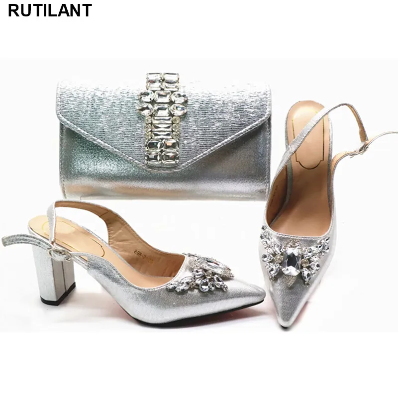 Новинка очень высокий каблук (8 см) острый носок без шнуровки обувь и сумка в