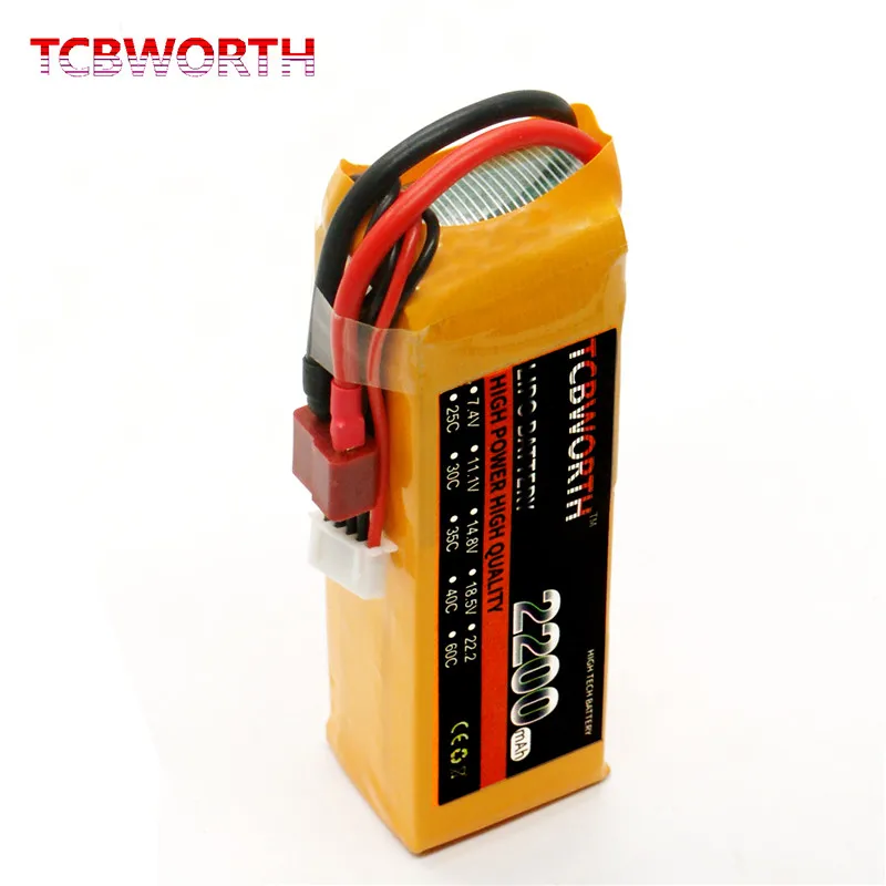 RC LiPo аккумулятор 14 8 v 2200mAh 35C 4S для радиоуправляемый самолет Квадрокоптер