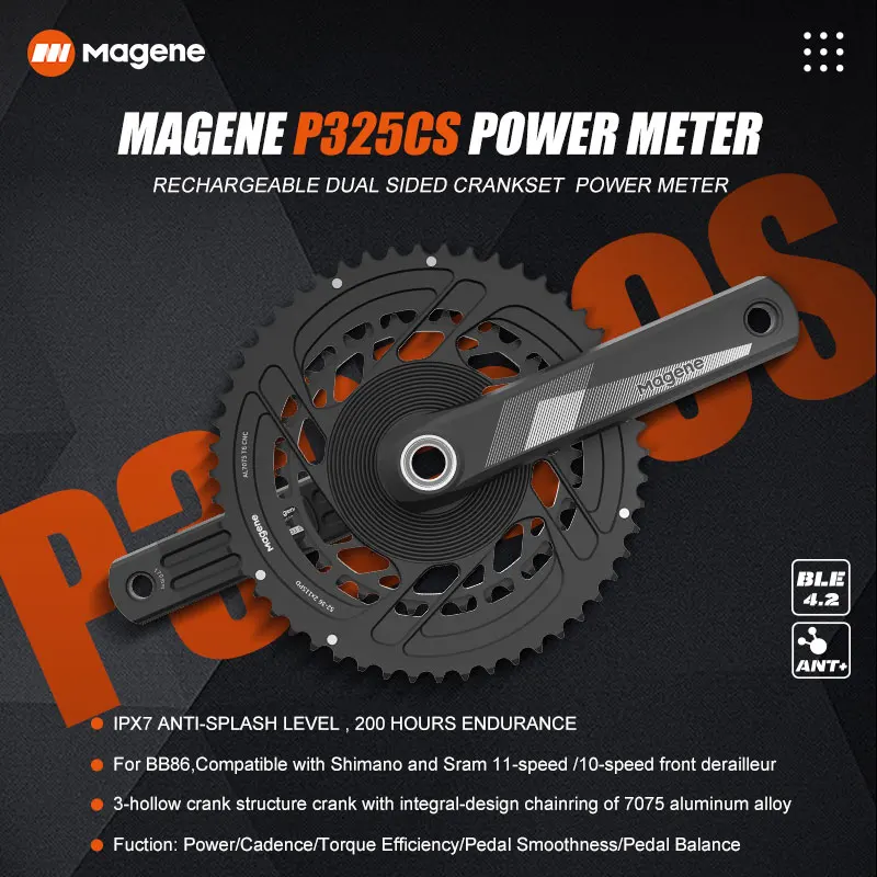 Двухсторонний измеритель мощности для велосипеда Magene P325 CS - изображение