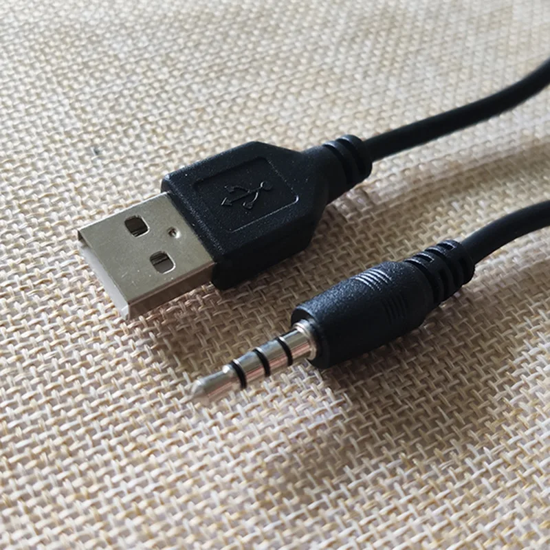 Кабель-Переходник USB 2,0/3,5 мм, штекер-штекер, 1 м