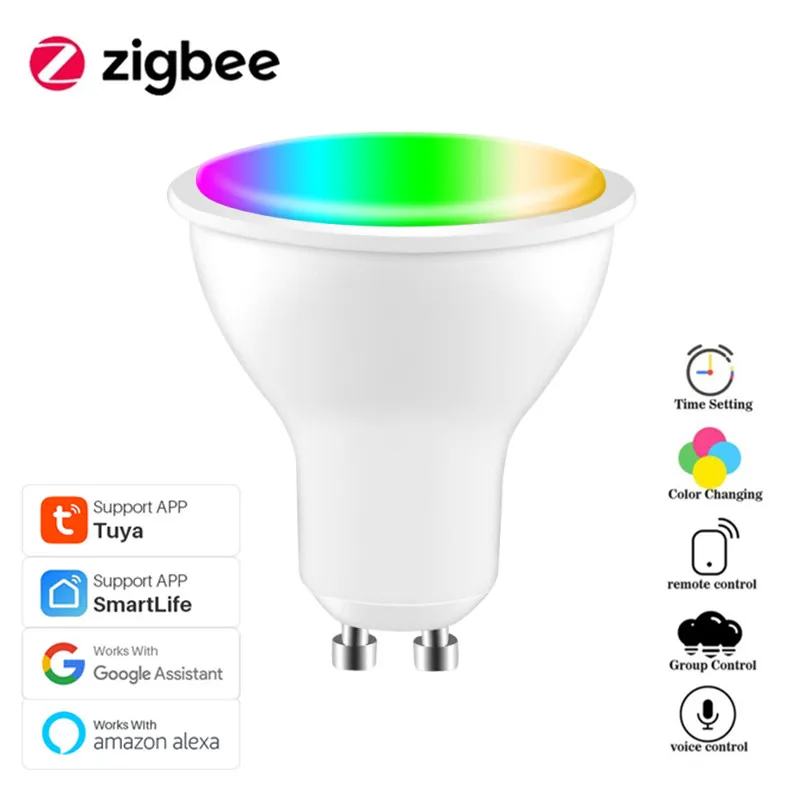 

1-10 шт. GU10 прожсветильник Тор WiFi Smart светильник Bulb RGB + CW Smart Bulb Smart Life App Remote Control RGB light Lamp для Alexa Google Hom