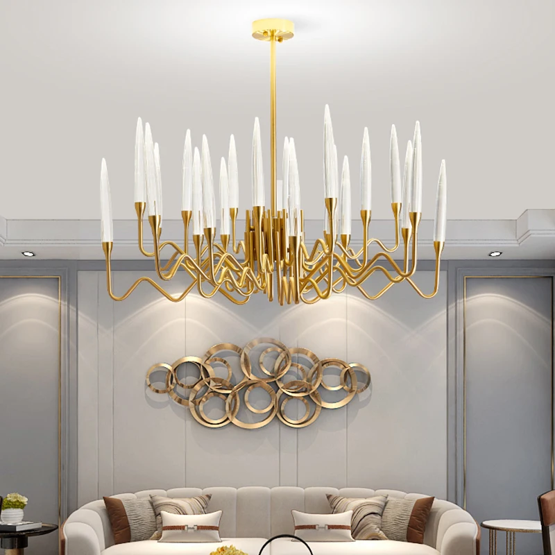 Люстра в европейском стиле для гостиной итальянская лампа современный