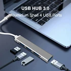 Алюминий сплав концентратор USB Type C удлинитель 4 Порты и разъёмы расширение мульти разветвитель адаптер конвертер для ПК Компьютерные аксессуары