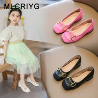 autumn kids princess shoes baby girls brand heels children black dress shoes toddler soft shoes pu leather shoes mary jane new