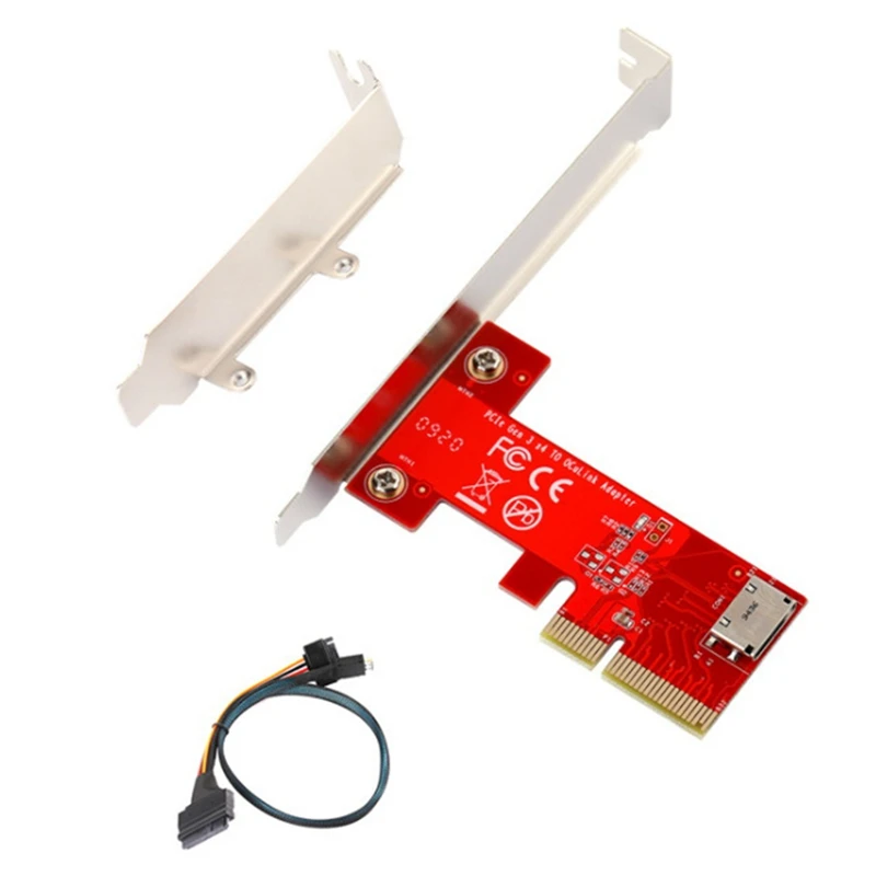 

PCIE3.0 X4 для Oculink SFF-8612 адаптер карты X86120 для NVME U.2 (SF-8639) SSD твердотельный накопитель