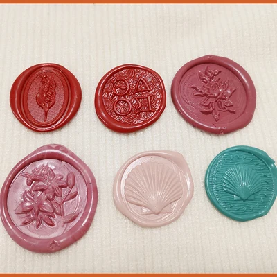 

Creative fanshell angle flower head Special-shaped Wax Seal Stamp Fire Lacquer Seal Head Wedding Greeting Card Wax Seal gifts