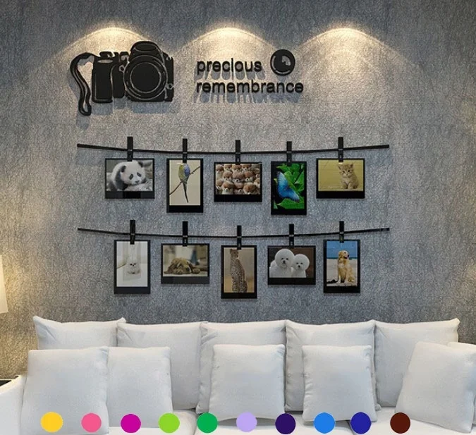 Романтическая рамка Акриловые 3D наклейки на стену гостиная спальня УЮТНЫЕ