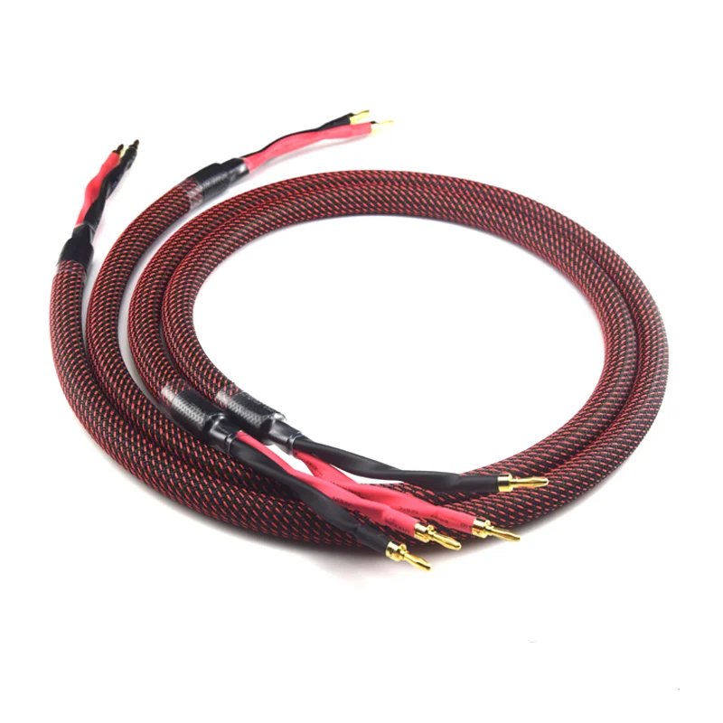 

Y-055 6N HiFi Wire Diameter 18mm Pure Copper Main Speaker Cable 4-core Audio Center Speaker Cable