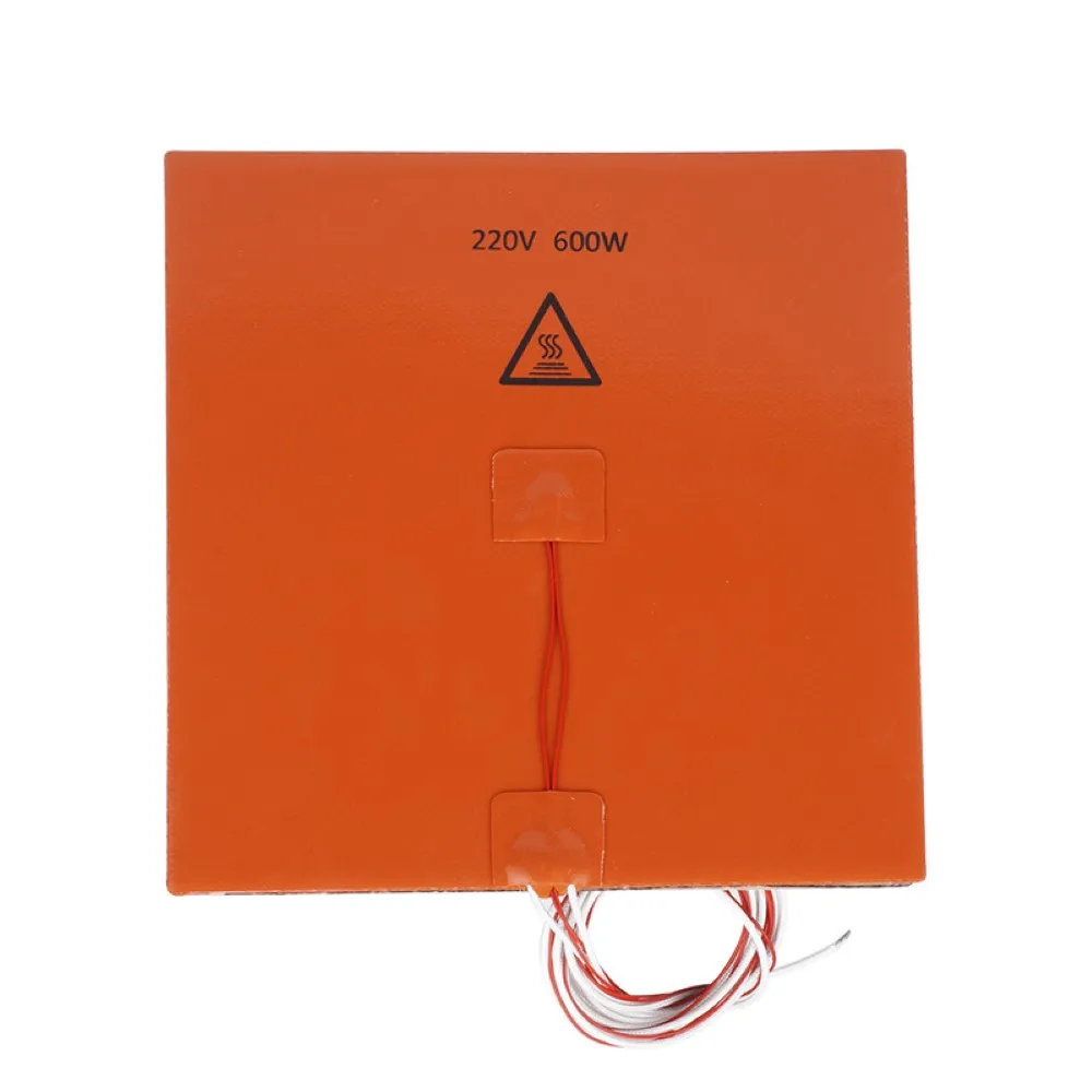 3d printer parts silicone rubber hotbed pad with adhesive tape heater heating bed 300x300mm 220v 600w750w free global shipping