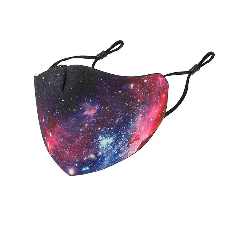 Ветрозащитная многоразовая маска для рта женская лица Повседневная блестящая с