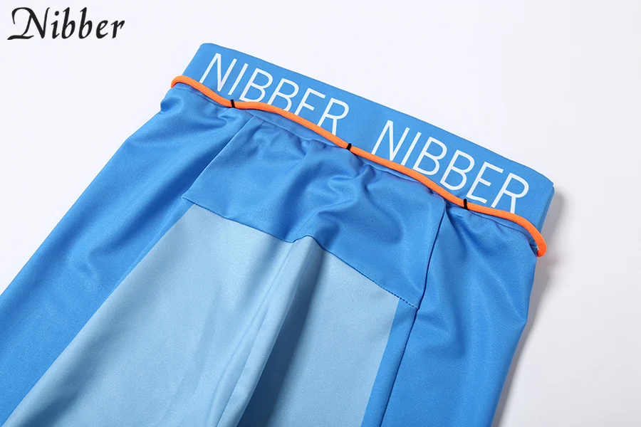 Nibber черная Лоскутная Спортивная одежда для отдыха, комплекты из 2 предметов, Женские Эластичные Обтягивающие Леггинсы с принтом, укороченные топы, спортивные костюмы для бега