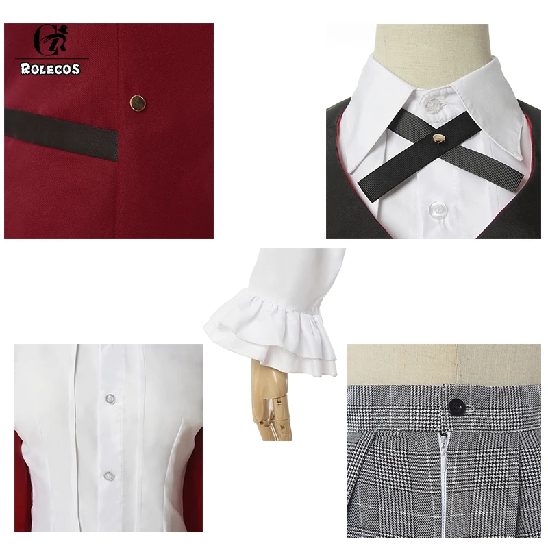 ROLECOS аниме Kakegurui 2 сезон Косплей Костюм Kirari Momobami японский JK школьная форма для