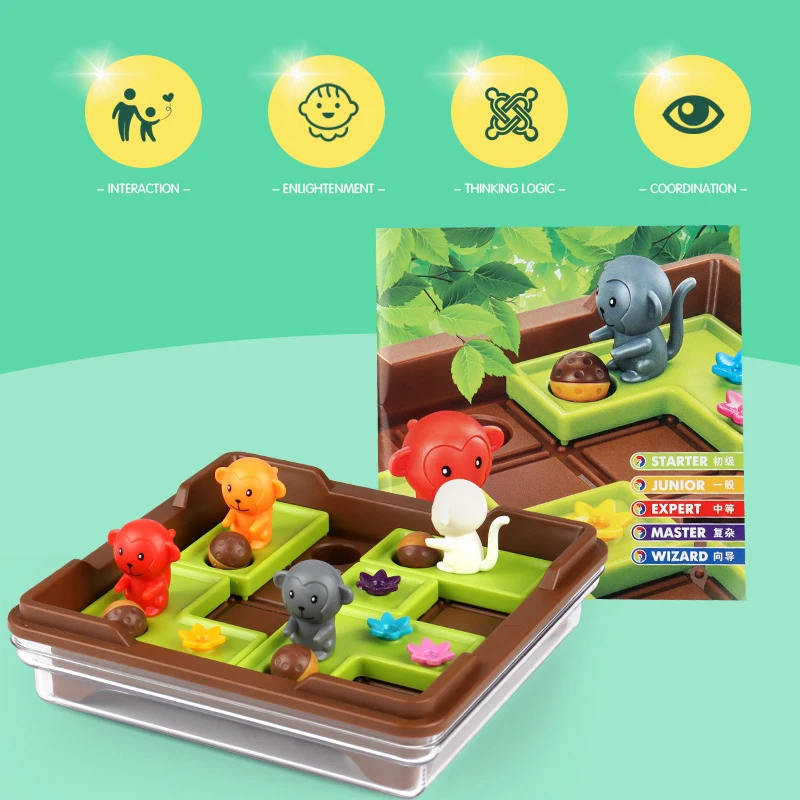 Сумасшедшая обезьянка настольные игры в прятки 120 испытания с решением