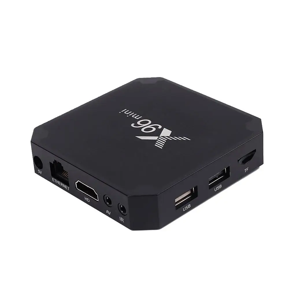 Умная ТВ приставка Cewaal X96mini Android 7 1 4 ядерный процессор S905W поддержка 8 ГБ 2 4G