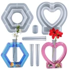 Прозрачная ваза из смолы, настольное украшение для дома и офиса, силиконовые формы для посадки растений, станция для распространения растений